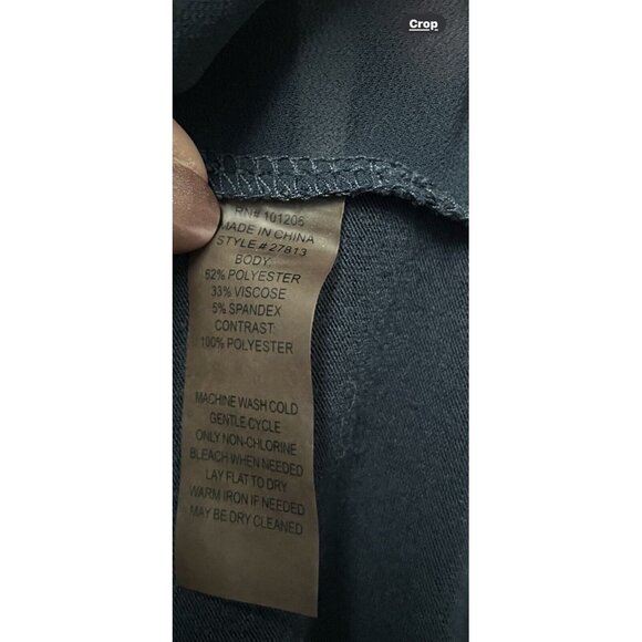 Soft Surroundings Tunic Womens Top XL Navy Blue High Low Minimal Lagenlook Sheer - Picture 5 of 8